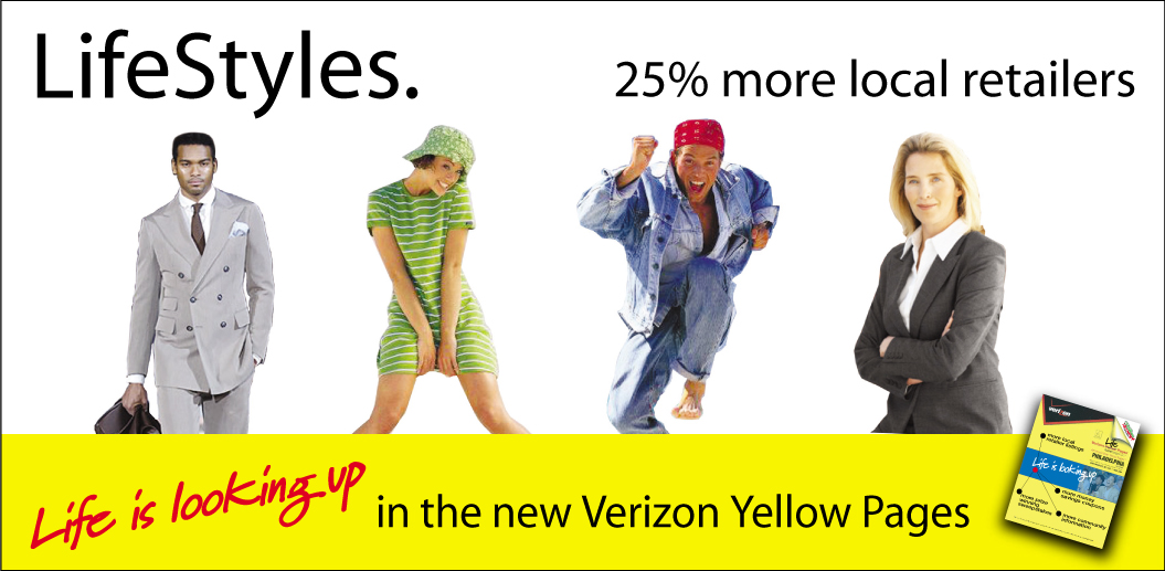 Verizon Yellow Pages LifeStyles banner advertisement