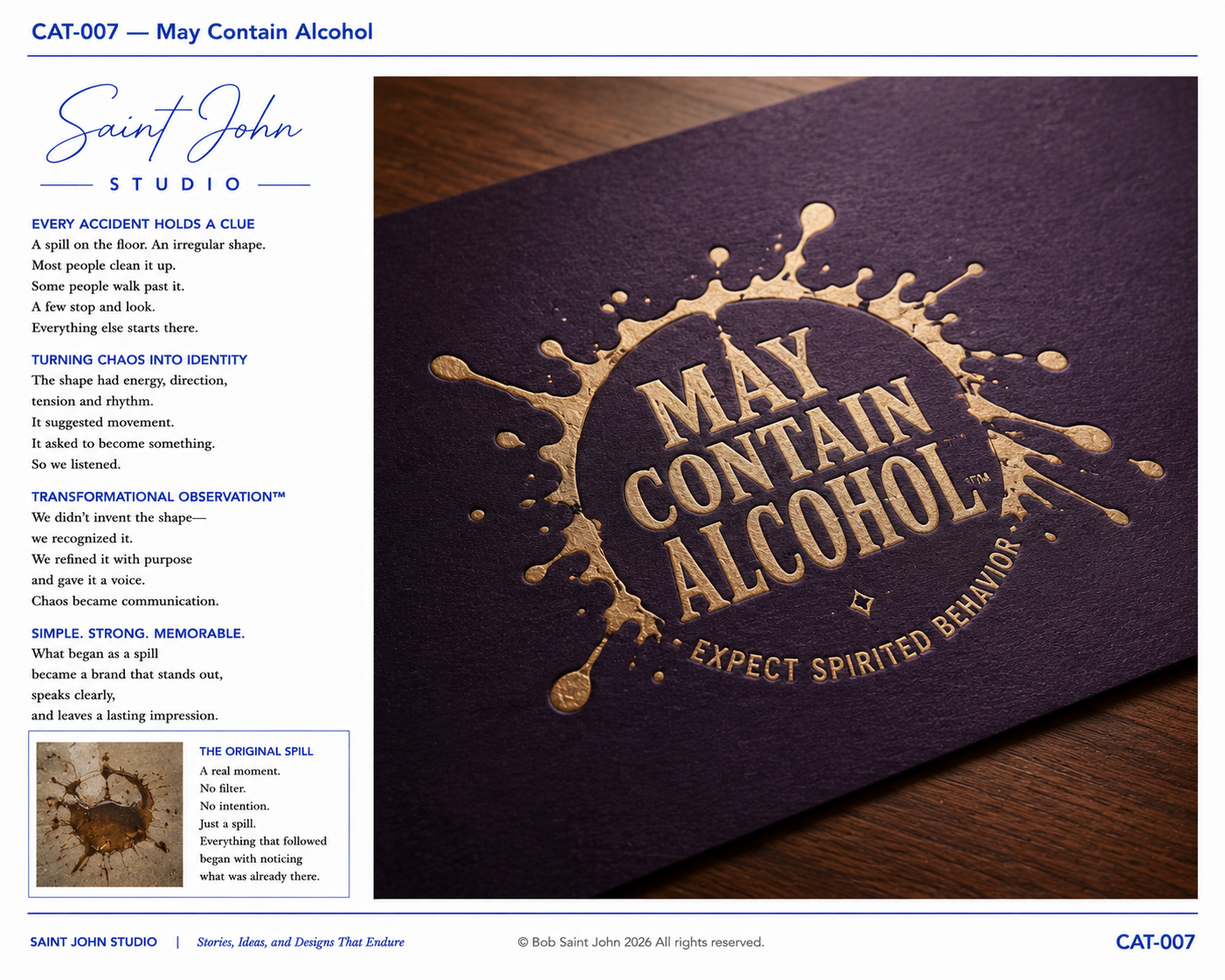 Transformational Observations — May Contain Alcohol — Saint John Studio