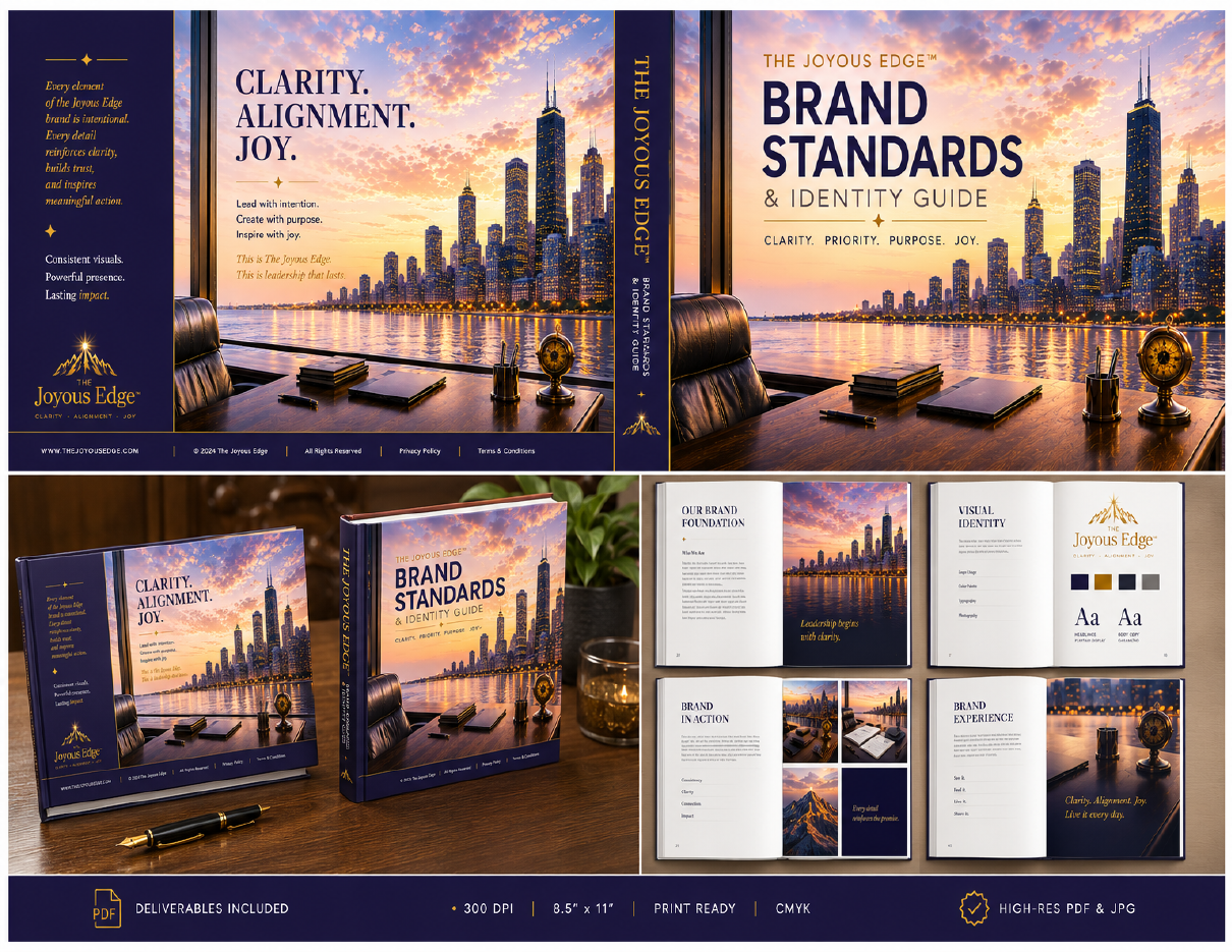 The Joyous Edge brand standards page 11