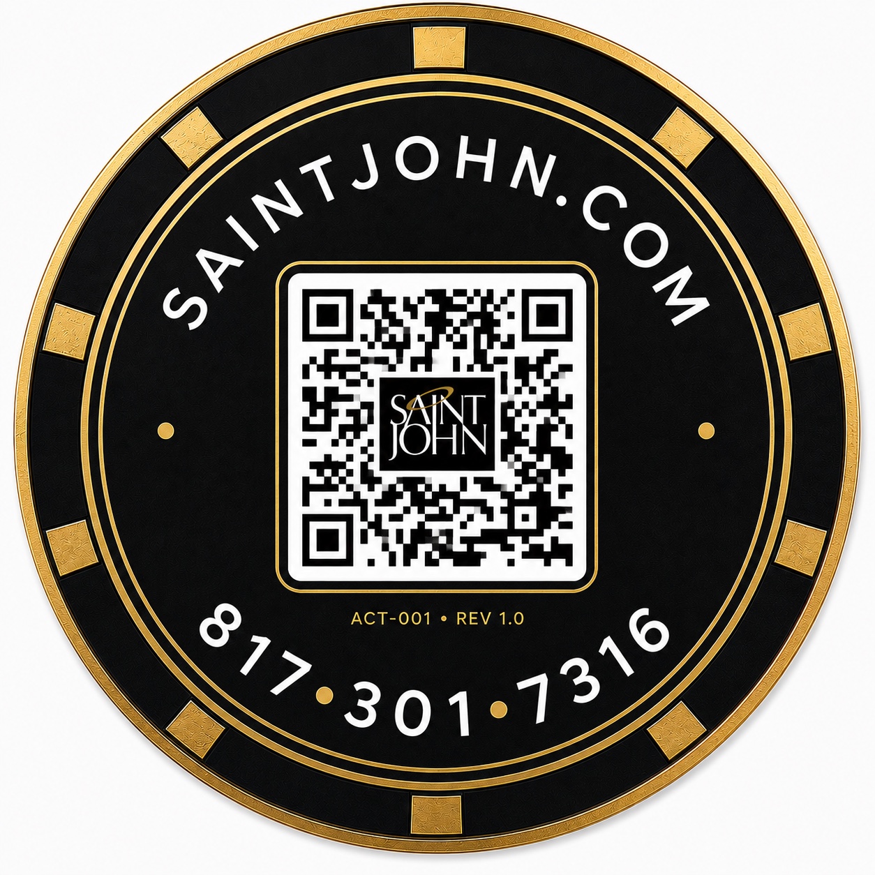 Saint John contact and QR authority token