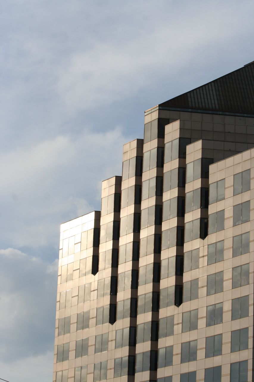 Stepped commercial building facade photographed for Telios Engineering