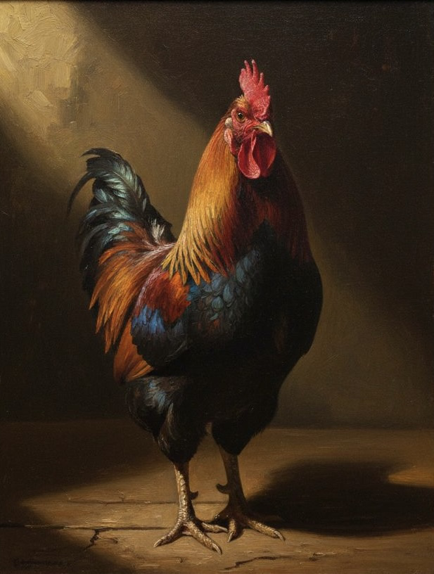 Final painting, The Chicken and the Stain